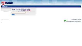 Welcome to SinglePoint - U.S. Bank Commercial Internet Banking