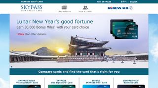 SKYPASS Visa Credit Card - Earn SKYPASS Miles on Korean Air ...