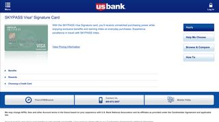 SKYPASS Visa® Signature Card | U.S. Bank