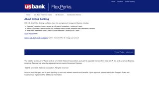 U.S. Bank FlexPerks Cards - Online Banking