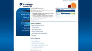 Aeromexico Visa - Online Banking
