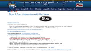 Player & Coach Registration on US Club Soccer | Northern New ...