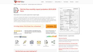 Monthly Report Probation - PDFfiller