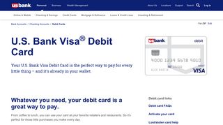US Bank Visa® Debit Card