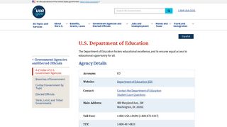 U.S. Department of Education | USAGov