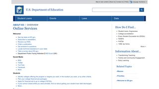 Online Services - ED.gov