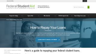 How to Repay Your Loans - Federal Student Aid - ED.gov