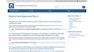 Student Loan Repayment Plan | U.S. Department of Education - ED.gov