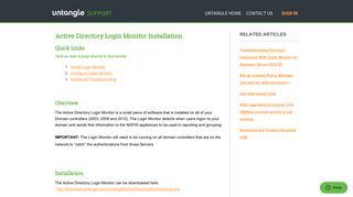Active Directory Login Monitor Installation – Untangle Support