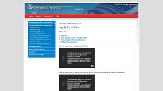 Apply for a U.S. Visa | Apply for a Visa - Japan (English) - USTravelDocs