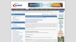 DS-160 Form - USA Visa Application Online Form - Immihelp