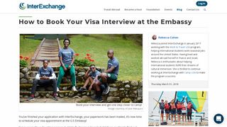 How to Book Your Visa Interview at the Embassy · InterExchange