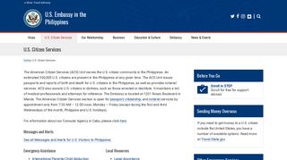 U.S. Citizen Services | U.S. Embassy in the Philippines