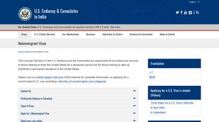 Nonimmigrant Visas | U.S. Embassy & Consulates in India