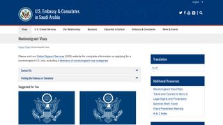 Nonimmigrant Visas | U.S. Embassy & Consulates in Saudi Arabia