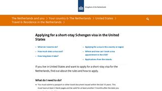 Applying for a short-stay Schengen visa in the United States | United ...