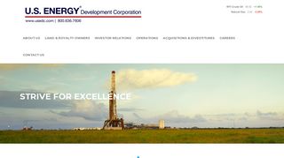 U.S. Energy Development Corporation – Over 35 years of pride and ...