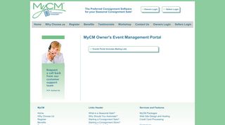 MyCM Owner's Event Management Portal - My Consignment Manager