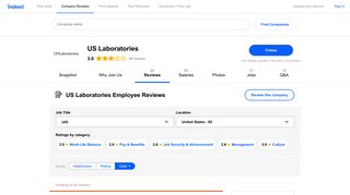 Working at US Laboratories: 82 Reviews | Indeed.com