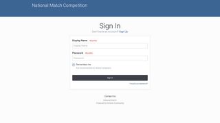 Sign In - National Match Competition - US Long Range Rifle Teams