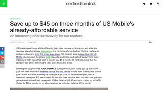 Save up to $45 on three months of US Mobile's already-affordable ...
