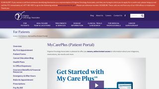 MyCarePlus (Patient Portal) - Virginia Oncology Associates