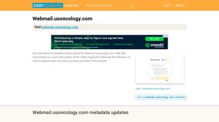 Web Mail Usoncology (Webmail.usoncology.com) - Outlook Web App