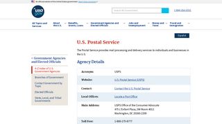 U.S. Postal Service | USAGov