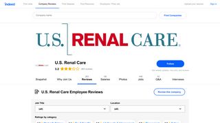 Working at U.S. Renal Care: 65 Reviews about Pay & Benefits ...