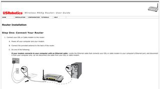 5465 Wireless MAXg Router: User Guide - USR