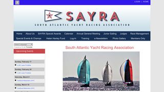 South Atlantic Yacht Racing Association - Home Page