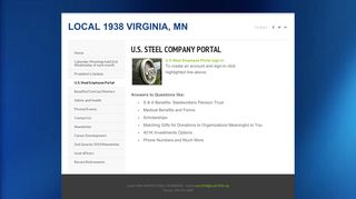 U.S. Steel Employee Portal - LOCAL 1938 VIRGINIA, MN