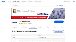 Working at U.S. Venture, Inc.: Employee Reviews | Indeed.com