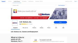 U.S. Venture, Inc. Careers and Employment | Indeed.com