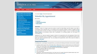 Apply for a U.S. Visa | Schedule My Appointment - India (English)