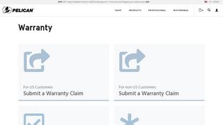 Warranty Support | Pelican