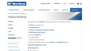 Online Banking | Personal Banking | West Bank