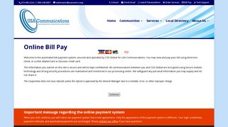 Online Bill Pay - USA Communications