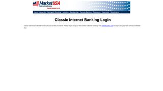 Market USA Federal Credit Union Internet Banking