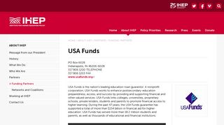 USA Funds | IHEP