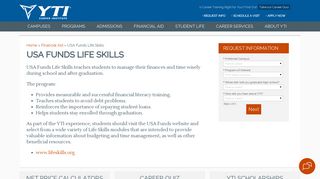 USA Funds Life Skills | YTI Career Institute