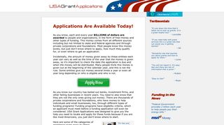 USA Grant Applications