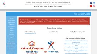 Member Services - USA Gymnastics