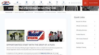 Officiating Program Registration - USA Hockey