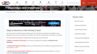 Coaching Certification - USA Hockey