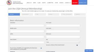 Annual Membership - United States Judo Association