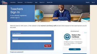 Learn English Online with USA Learns | Teachers Sign In