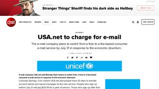 USA.net to charge for e-mail - CNET
