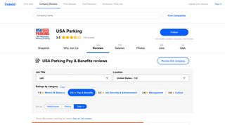 Working at USA Parking: Employee Reviews about Pay & Benefits ...