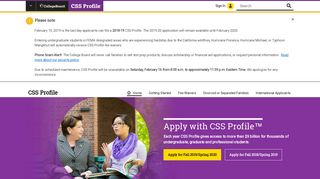 Apply for College Financial Aid – CSS Profile – The College Board